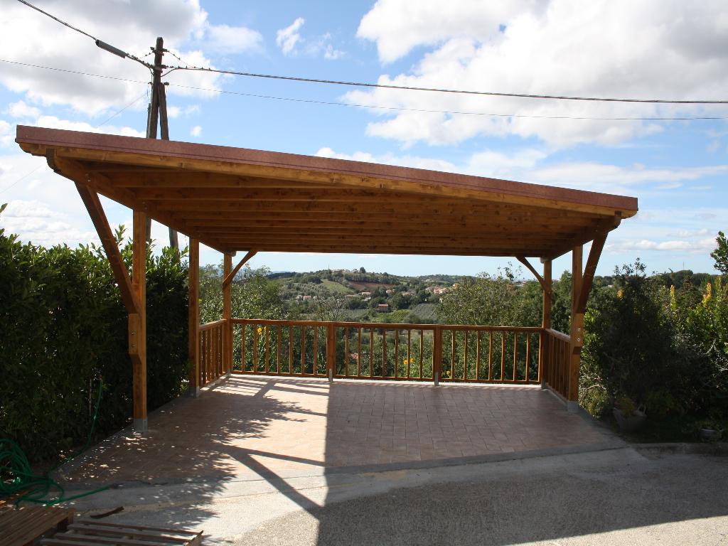 Carport vista frontale 